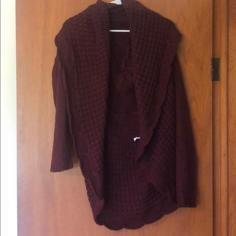 Maroon Cardigan